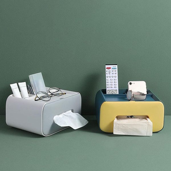 

tissue boxes & napkins napkin holder household living room dining creative lovely simple multi function remote control storage phone box