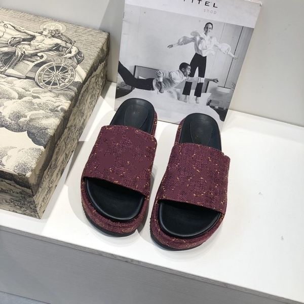 

2021men women slippers sandals shoes slide summer fashion wide flat flip flops size 35-41 nn0413 zlh, Black
