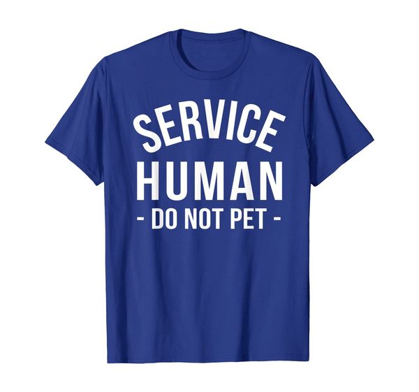 

service human do not pet t shirt, White;black