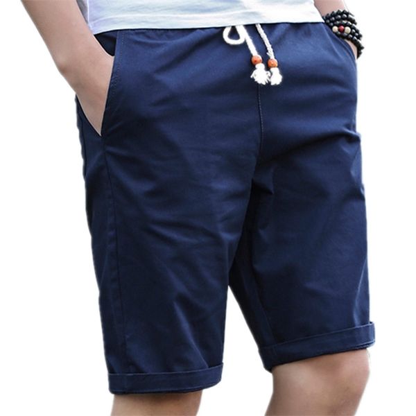 Sommer Herren Shorts Knielänge Casual Männer Taschen Est Mode Baumwolle Kurze Hosen Mann Hosen Bermuda Masculina 8871 210629