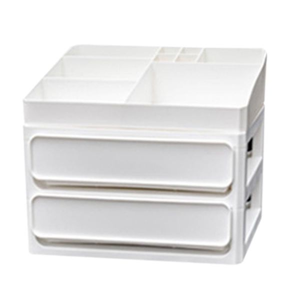 

bathroom storage & organization plastic cosmetics box stylish drawer type stratified deskdresser organizer makeup holder jewelry case
