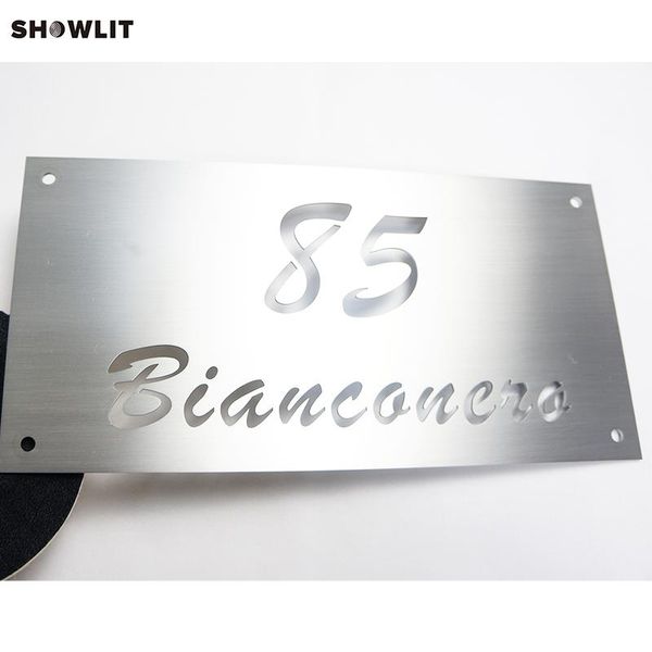 

other door hardware screws mounted brushed metal 15*30cm custom name signs