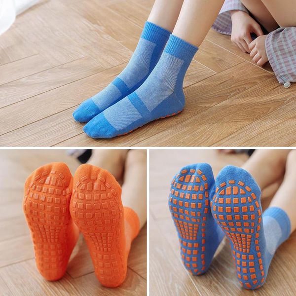 Sportsocken 1 Paar Mesh Dünnes Trampolin für Erwachsene zu Hause Kind Anti-Rutsch-Bodensocke Bequemes Tragen Fußmassage Yoga