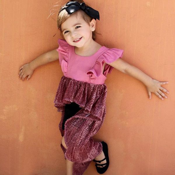 

girl's dresses 2021 summer suspender linen dress wide shoulder square collar solid color temperament children's clothing, Red;yellow