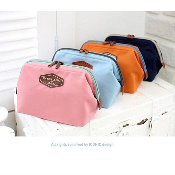 

zipper cosmetic bag women's makeup box necessarie female make up organizer toiletry storage travel handbag wash pouch girls bags & case