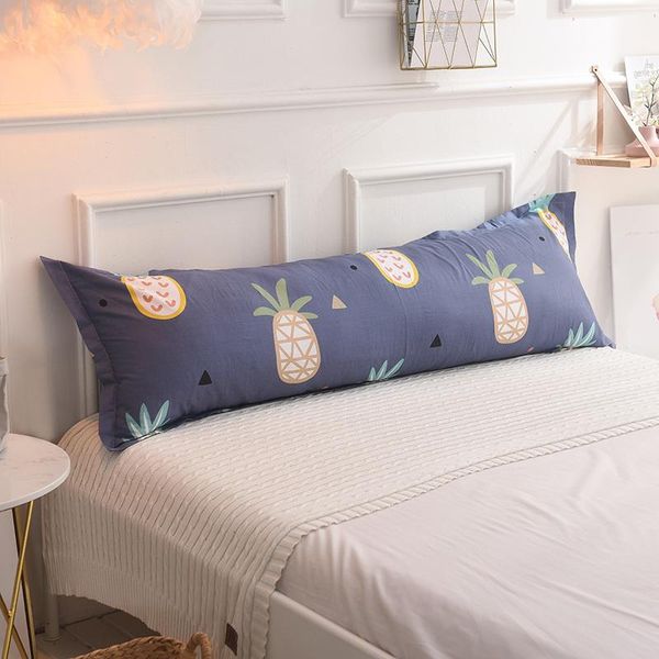 

pillow case length sleep pillowcase 100%cotton cover pineapple geometric double couple home textile no 45*150