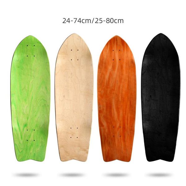 

inline & roller skates 1 piece skateboard deck surf outdoor skate board land carver 7 layer wood 25x80 24x74cm 31.5/29 design accessories