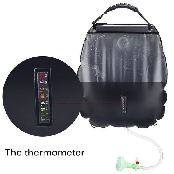 

portable solar heated water bag energy bathing outdoor camping shower picnic storage bags