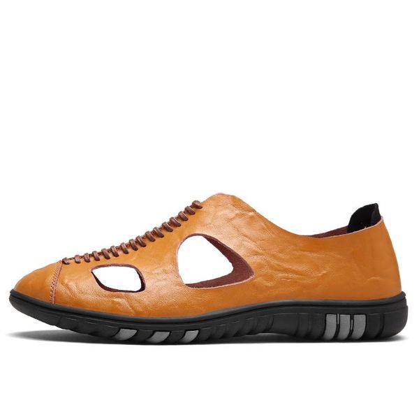 

sandals sport da beach herren couro masculina rasteira summer zandalias para transpirables cuire vietnam casa homme roman sandel cuero, Black