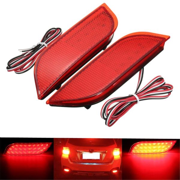 

emergency lights 2pcs backup tail light rear bumper lamp led reflector sbrake fog for impreza xv wrx levorg crossover
