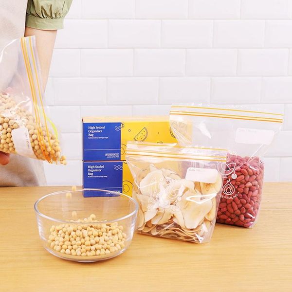

fishing accessories 15/25/35pcs fresh keeping bag peva food storage bags containers leakproof reusable shut outdoor