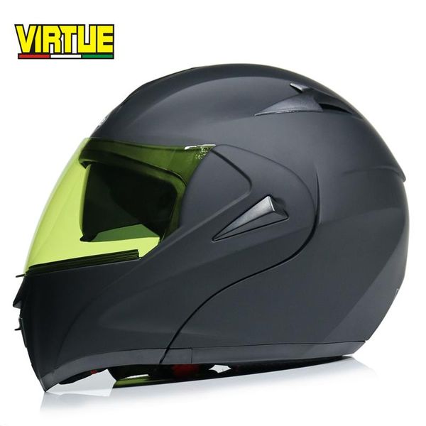 

motorcycle helmets safe flip up helmet racing double lenses moto modular motorbike dot