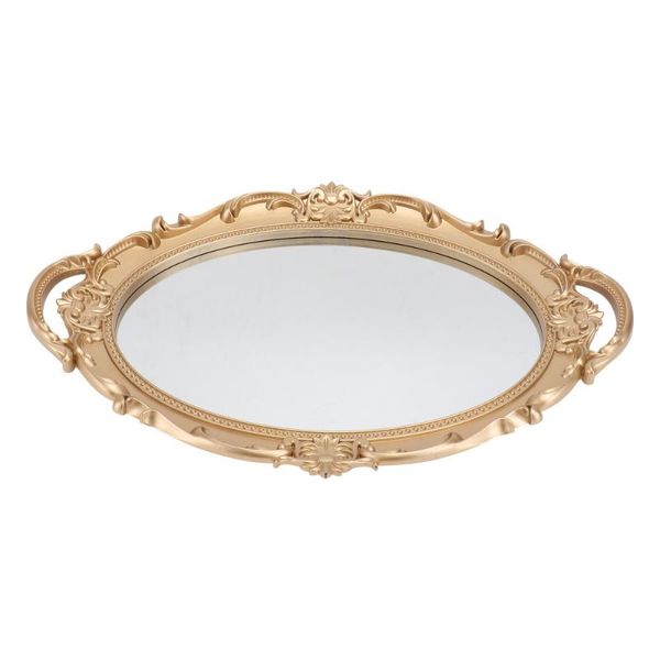 

retro european type mirror tray background storage plate po prop kitchen & organization