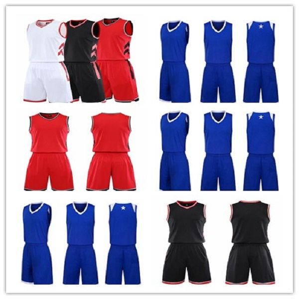 

blank basketball jerseys women, youth custom jersey men's sports breathable sweat wicking match training customizabl 134, Black;red