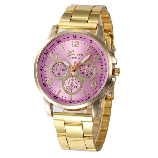 

wristwatches brand geneva women watches fashion roman numeral quartz wrist watch stainless steel mesh luxury ladies clock kol saati #w, Slivery;brown