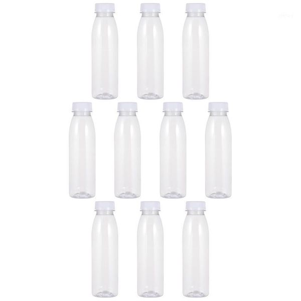 

storage bottles & jars 10 pcs 350 multipurpose empty reusable (transparent)