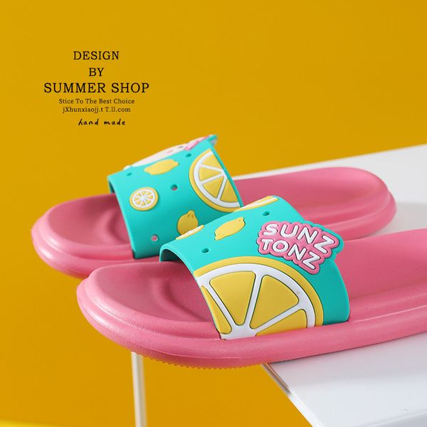 

cute cartoon women slippers men bathroom men shoes flip flops garden home indoor outdoor slides for couples non-slip, Black