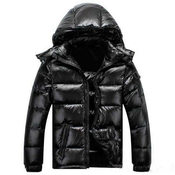 

monclair men down jacket down coats mens outdoor thick warm feather women winter coat outwear jackets parkas jackets, Black