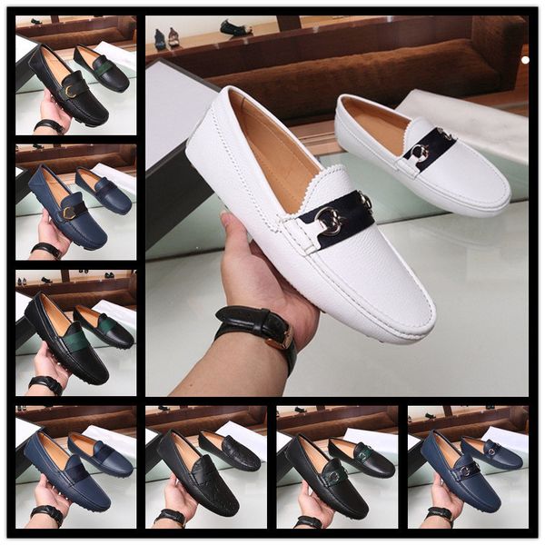 

2021 designer leather business casual shoes dress office luxury shoes male breathable oxfords men formal shoes, Black