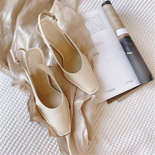 

sandals 2021 genuine leather women's shoes sell designer spring summer ladies1, Black