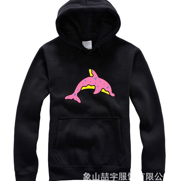 

black cotton casual blank men's sweater hooded