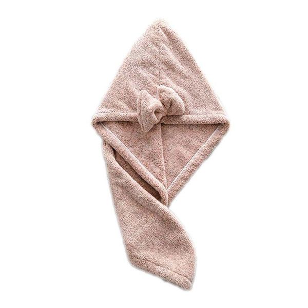 

towel magic bamboo fiber coral velvet hair fast drying dryer bath wrap hat quick
