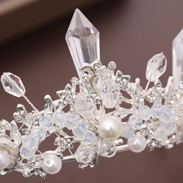 

hair clips & barrettes high grade wedding bridal princess accessories fashion crytal crown headhand with luxurious tiara helh889, Golden;silver