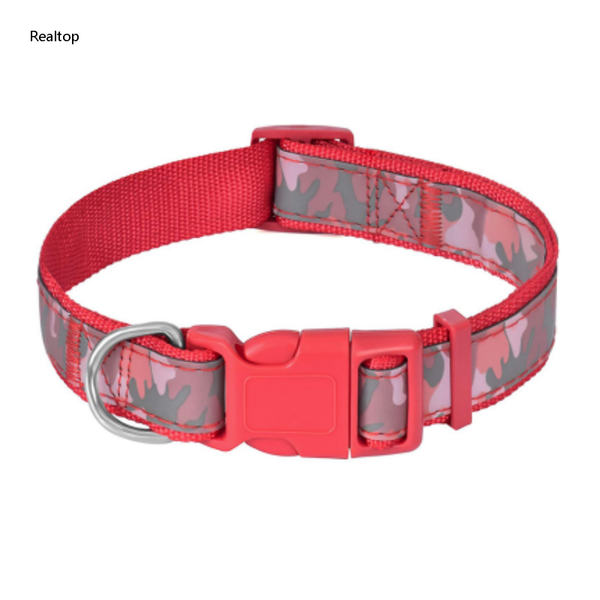 

dog apparel 1 pcs realcollars for medium dogs pink pet camo collar reflective nylon adjustable harness no pull