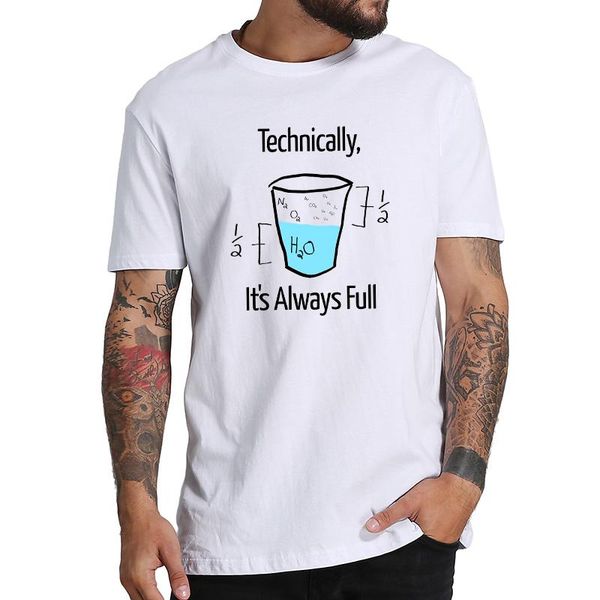 

men's t-shirts science is optimistic t shirt math geek tshirt 100% cotton short sleeve tee male summer shirts homme camiseta, White;black