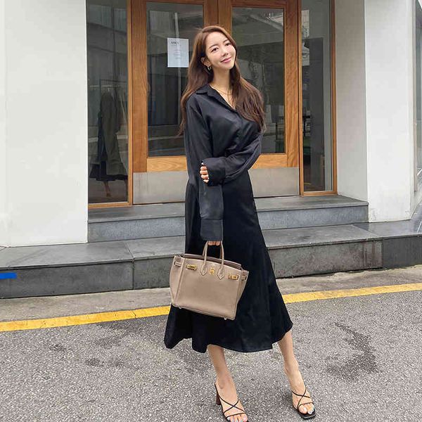 

comfortable arrival style work defines shirt skirt long quality elegant 2 female joint parts, Black