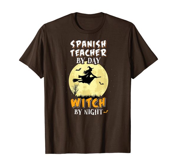 

Spanish Teacher By Day Witch By Night T-Shirt Funny School, Mainly pictures