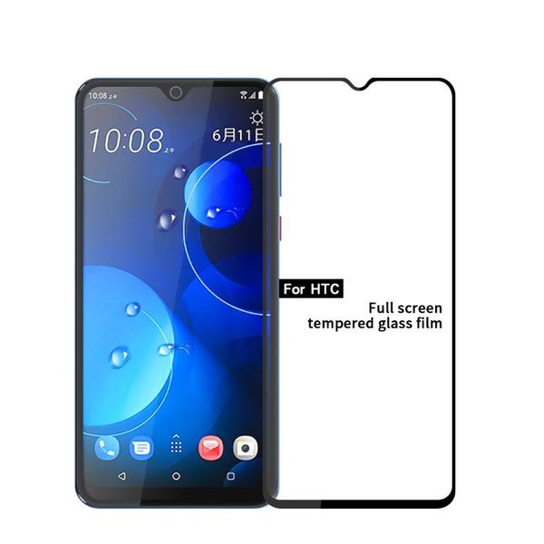 

for desire 19 plus full cover ultra-thin tempered glass film u19e screen protector protective color cell phone protectors