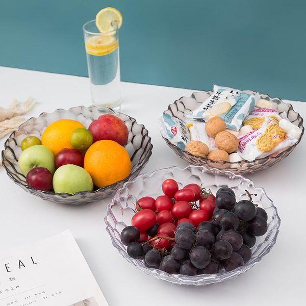 

storage bottles & jars creative european-style honeycomb fruit dish living room household sugar dried box plastic transparent