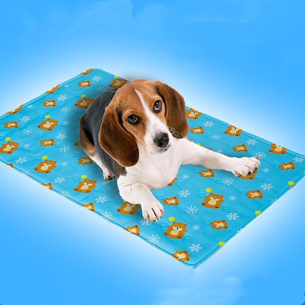 

summer soft ice pet mats dog cats and dogs cooling gel cold silk kennels & pens