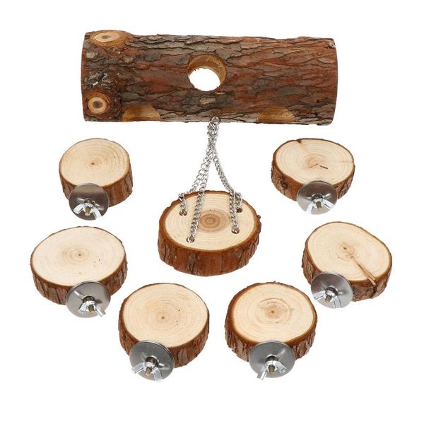 

small animal supplies 1 set hamster molar tree tube pet wooden trunk hole