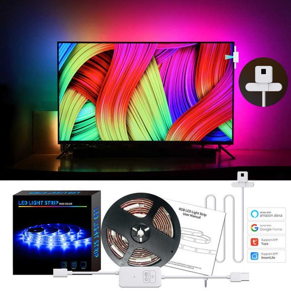 

3m ambient tv backlight led strips usb full set le