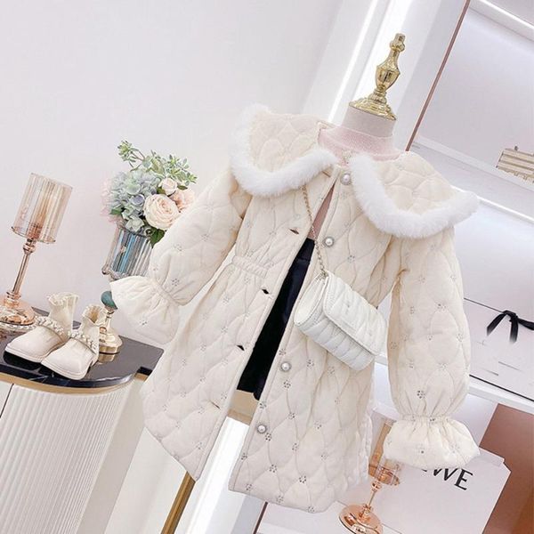 

jackets fashion kids girls princess long coat autumn winter children sweet outwear coats casacos adk843, Blue;gray