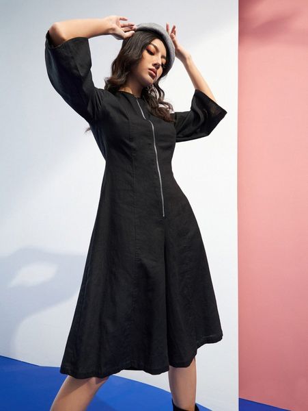 

x magpie goose half zipper wide leg jumpsuit 14qg#, White