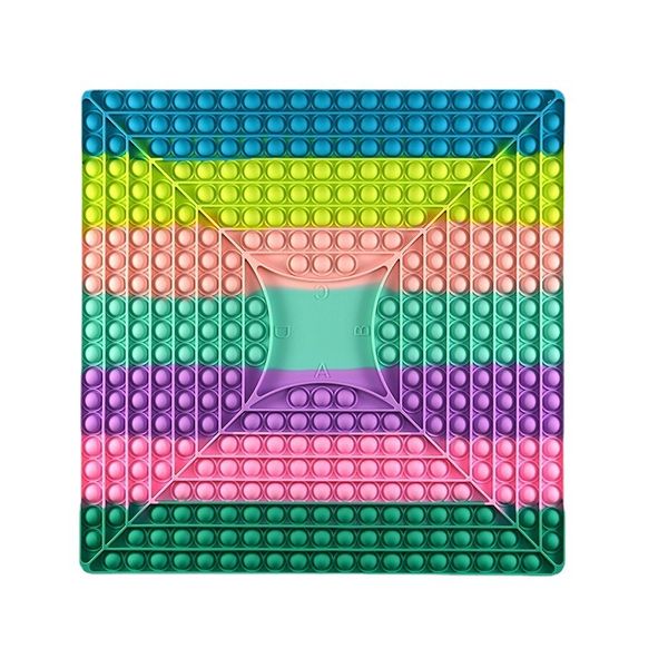 

big fidget toys game chess board gag rainbow decompression toy push bubble sensory gift stress relief interactive partygame