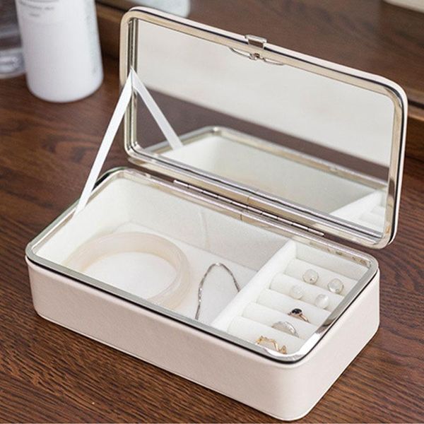 

storage boxes & bins creative mini pu simple jewelry box multifunction home bathroom waterproof portable household large capacity
