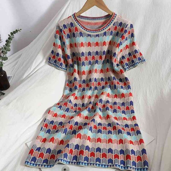 

casual dresses temperament retro color matching package hip dress knit mini casual summer hedging o neck sheath high street ctl5, Black;gray