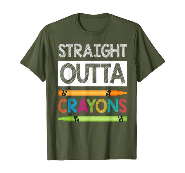 

straight outta crayons class of 2032 t shirt for boys girls, White;black