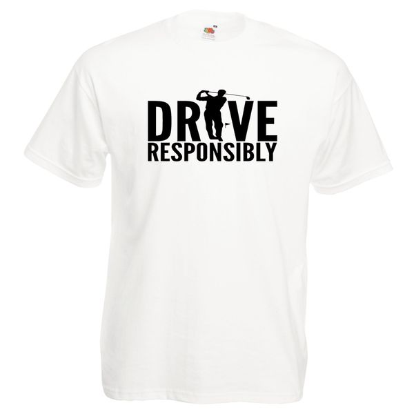 

golf tshirt drive responsibly t shirt golf fan tee, White;black