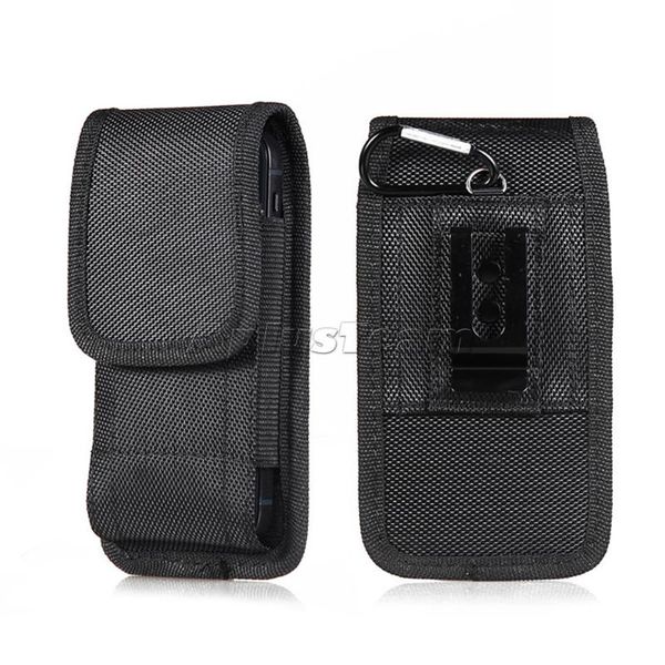 Viajar Caminhadas Ao Ar Livre Esporte Acampamento Capas Rugged Casa Nylon Holster Cinto Cinto Cintura Cintura Bolsa De Letra Para 4.5-6.3 Polegada Phone iphone 12 13 Samsung S22 Ultra Huawei Novo