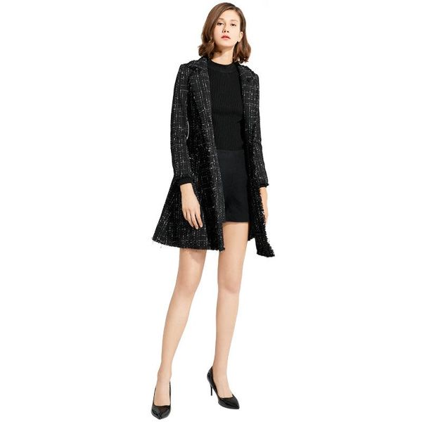 

women's trench coats 2021 style thick warm teddy coat woman clothes long sleeve jackets female button outerwear plus size, Tan;black