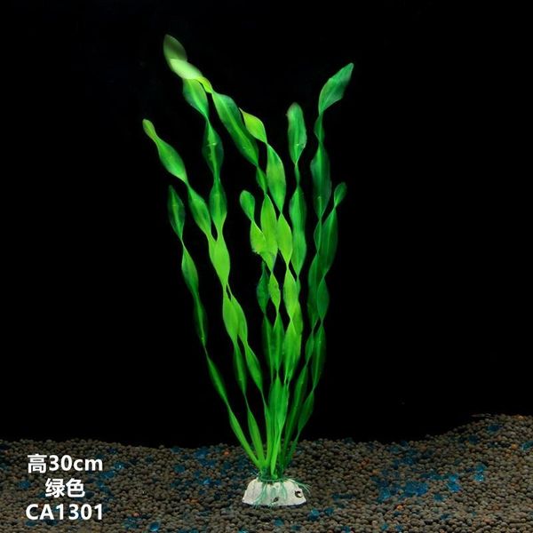

decorations 1pcs/9 bifurcation artificial green pvc kelp plant grass for fish tank aquarium decoration environmental protection materials
