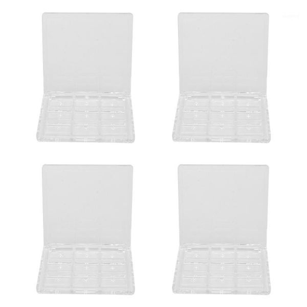 

storage bottles & jars 4pcs empty blusher eyeshadow boxes multi-grid cosmetics organizers