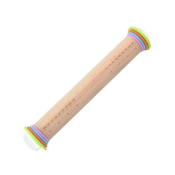 

rolling pins & pastry boards adjustable thickness scale wooden embossing baking cookies biscuit fondant cake patterned roller