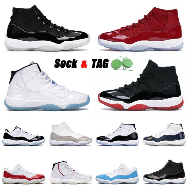 

11 11s xi jumpman 2021 arrival basketball shoes 25th anniversary win like legend blue bred concord air jorden platinum tint retro sneakers t