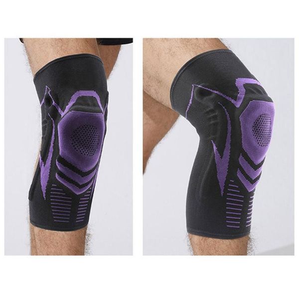

elbow & knee pads sports kneepad men pressurized elastic support fitness gear basketball volleyball brace protector, Black;gray